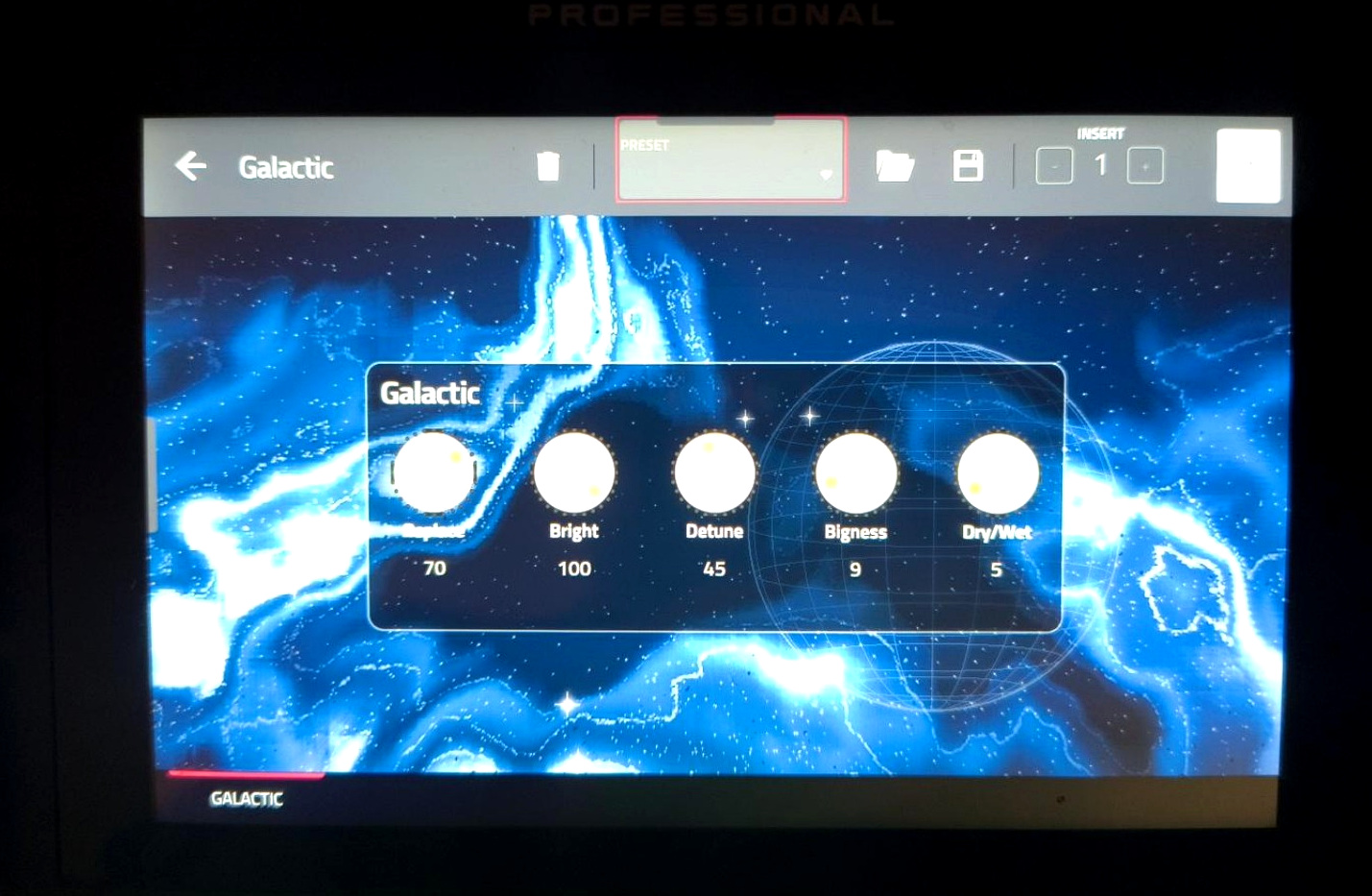 Galactic effect on a physical Akai Force